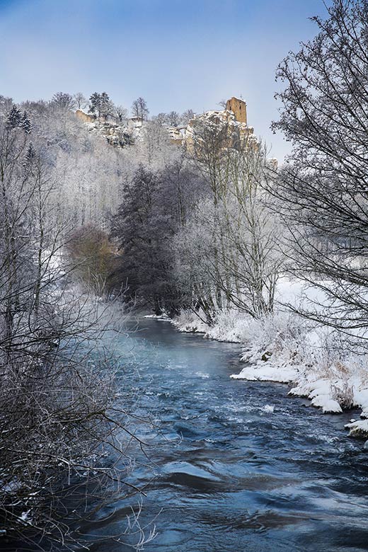 Ruine Neideck, Winter, Fränkische Schweiz